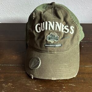 Guinness Green and Brown Logo Army Cap with Bottle Opener One Size Fits Most